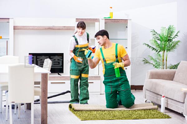 在家中工作的清潔專(zhuān)業(yè)承包商